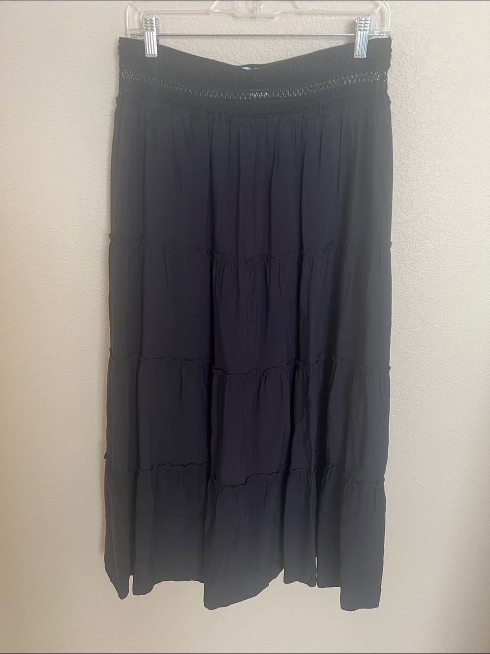 Sincerely Jules Black Tiered Maxi Skirt